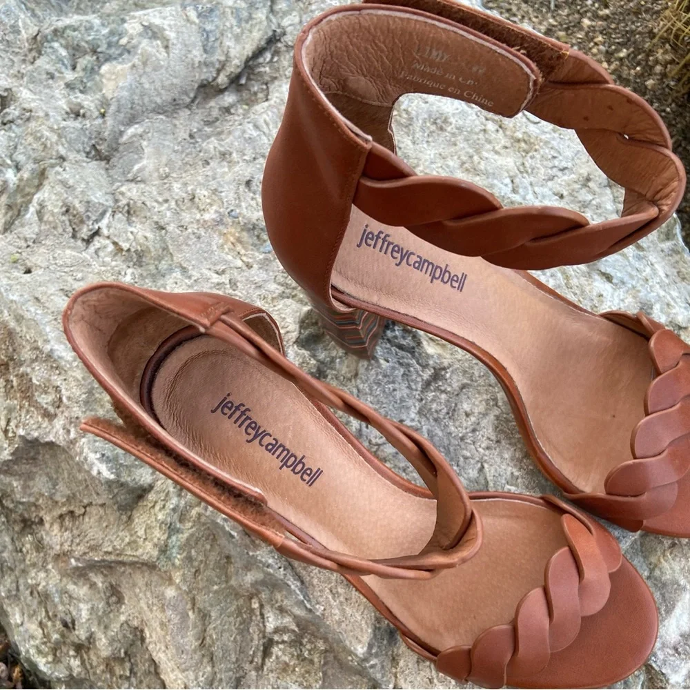 JEFFREY CAMPBELL Ankle Strap Sandals - EXCELLENT CONDITION - Picture 5 of 9